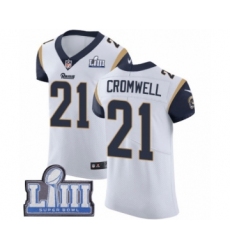 Men's Nike Los Angeles Rams #21 Nolan Cromwell White Vapor Untouchable Elite Player Super Bowl LIII Bound NFL Jersey