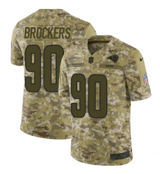 Youth Nike Los Angeles Rams #90 Michael Brockers Limited Camo 2018 Salute to Service NFL Jersey