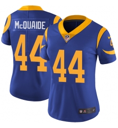 Women's Nike Los Angeles Rams #44 Jacob McQuaide Royal Blue Alternate Vapor Untouchable Limited Player NFL Jersey
