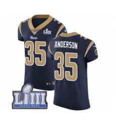Men's Nike Los Angeles Rams #35 C.J. Anderson Navy Blue Team Color Vapor Untouchable Elite Player Super Bowl LIII Bound NFL Jersey