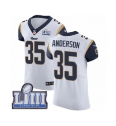 Men's Nike Los Angeles Rams #35 C.J. Anderson White Vapor Untouchable Elite Player Super Bowl LIII Bound NFL Jersey