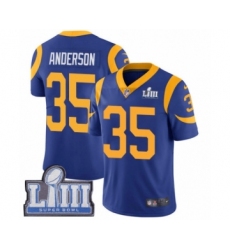 Youth Nike Los Angeles Rams #35 C.J. Anderson Royal Blue Alternate Vapor Untouchable Limited Player Super Bowl LIII Bound NFL Jersey