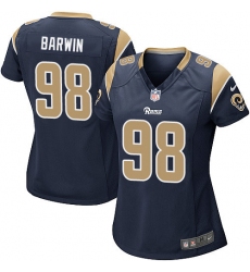 Women's Nike Los Angeles Rams #98 Connor Barwin Game Navy Blue Team Color NFL Jersey