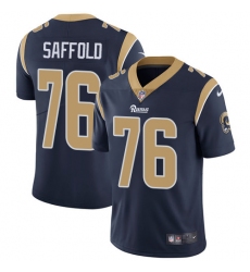 Men's Nike Los Angeles Rams #76 Rodger Saffold Navy Blue Team Color Vapor Untouchable Limited Player NFL Jersey