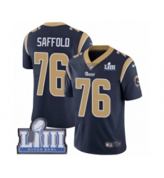Men's Nike Los Angeles Rams #76 Rodger Saffold Navy Blue Team Color Vapor Untouchable Limited Player Super Bowl LIII Bound NFL Jersey