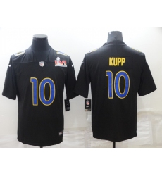 Men's Los Angeles Rams #10 Cooper Kupp Nike Black Super Bowl LVI Bound Limited Fashion Jersey