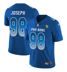 Men's Nike Minnesota Vikings #98 Linval Joseph Limited Royal Blue 2018 Pro Bowl NFL Jersey