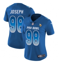 Women's Nike Minnesota Vikings #98 Linval Joseph Limited Royal Blue 2018 Pro Bowl NFL Jersey