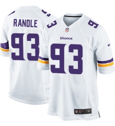 Men's Nike Minnesota Vikings #93 John Randle Game White NFL Jersey