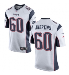 Men's Nike New England Patriots #60 David Andrews Game White NFL Jersey