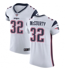 Men's Nike New England Patriots #32 Devin McCourty White Vapor Untouchable Elite Player NFL Jersey