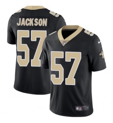 Men's Nike New Orleans Saints #57 Rickey Jackson Black Team Color Vapor Untouchable Limited Player NFL Jersey
