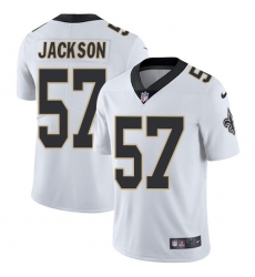 Men's Nike New Orleans Saints #57 Rickey Jackson White Vapor Untouchable Limited Player NFL Jersey