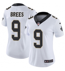 Women's Nike New Orleans Saints #9 Drew Brees Elite White NFL Jersey