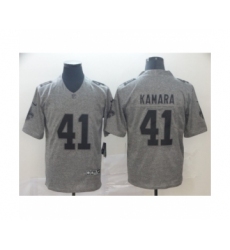 Men's New Orleans Saints #41 Alvin Kamara Limited Gray Rush Gridiron Football Jersey Men's New Orleans Saints #41 Alvin Kamara Limited Gray Rush Gridiron Football Jersey