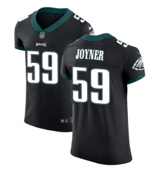 Men's Nike Philadelphia Eagles #59 Seth Joyner Black Alternate Vapor Untouchable Elite Player NFL Jersey