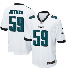 Men's Nike Philadelphia Eagles #59 Seth Joyner Game White NFL Jersey