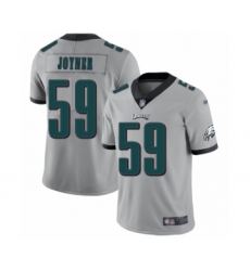 Youth Philadelphia Eagles #59 Seth Joyner Limited Silver Inverted Legend Football Jersey