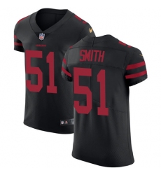 Men's Nike San Francisco 49ers #51 Malcolm Smith Black Alternate Vapor Untouchable Elite Player NFL Jersey