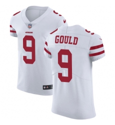 Men's Nike San Francisco 49ers #9 Robbie Gould White Vapor Untouchable Elite Player NFL Jersey