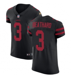 Men's Nike San Francisco 49ers #3 C. J. Beathard Black Alternate Vapor Untouchable Elite Player NFL Jersey