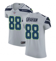Men's Nike Seattle Seahawks #88 Jimmy Graham Grey Alternate Vapor Untouchable Elite Player NFL Jersey