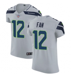 Men's Nike Seattle Seahawks 12th Fan Grey Alternate Vapor Untouchable Elite Player NFL Jersey