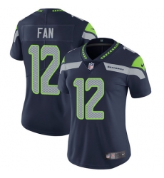Women's Nike Seattle Seahawks 12th Fan Elite Steel Blue Team Color NFL Jersey