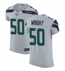 Men's Nike Seattle Seahawks #50 K.J. Wright Grey Alternate Vapor Untouchable Elite Player NFL Jersey