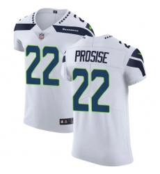 Men's Nike Seattle Seahawks #22 C. J. Prosise White Vapor Untouchable Elite Player NFL Jersey