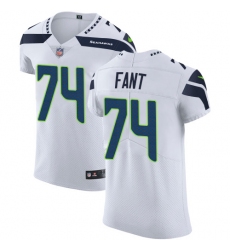 Men's Nike Seattle Seahawks #74 George Fant White Vapor Untouchable Elite Player NFL Jersey