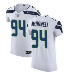 Men's Nike Seattle Seahawks #94 Malik McDowell White Vapor Untouchable Elite Player NFL Jersey