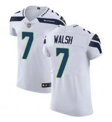 Men's Nike Seattle Seahawks #7 Blair Walsh White Vapor Untouchable Elite Player NFL Jersey