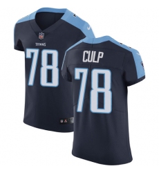 Men's Nike Tennessee Titans #78 Curley Culp Navy Blue Alternate Vapor Untouchable Elite Player NFL Jersey