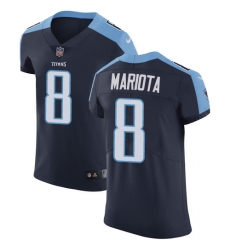 Men's Nike Tennessee Titans #8 Marcus Mariota Navy Blue Alternate Vapor Untouchable Elite Player NFL Jersey