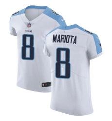 Men's Nike Tennessee Titans #8 Marcus Mariota White Vapor Untouchable Elite Player NFL Jersey