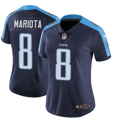 Women's Nike Tennessee Titans #8 Marcus Mariota Elite Navy Blue Alternate NFL Jersey