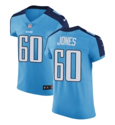 Men's Nike Tennessee Titans #60 Ben Jones Light Blue Team Color Vapor Untouchable Elite Player NFL Jersey
