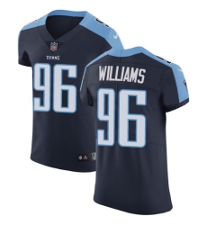 Men's Nike Tennessee Titans #96 Sylvester Williams Navy Blue Alternate Vapor Untouchable Elite Player NFL Jersey