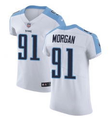 Men's Nike Tennessee Titans #91 Derrick Morgan White Vapor Untouchable Elite Player NFL Jersey