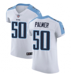 Men's Nike Tennessee Titans #50 Nate Palmer White Vapor Untouchable Elite Player NFL Jersey