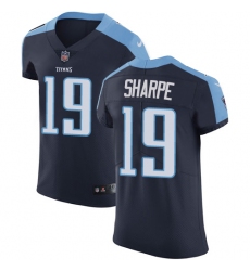Men's Nike Tennessee Titans #19 Tajae Sharpe Navy Blue Alternate Vapor Untouchable Elite Player NFL Jersey