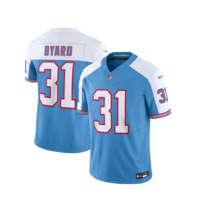 Men's Nike Tennessee Titans #31 Kevin Byard White 2023 F.U.S.E. Vapor Limited Throwback Football Stitched Jersey