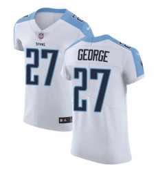 Men's Nike Tennessee Titans #27 Eddie George White Vapor Untouchable Elite Player NFL Jersey