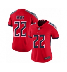 Women's Tennessee Titans #22 Derrick Henry Limited Red Inverted Legend Football Jersey