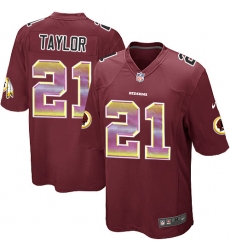 Youth Nike Washington Redskins #21 Sean Taylor Limited Burgundy Red Strobe NFL Jersey