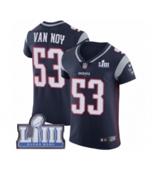 Men's Nike New England Patriots #53 Kyle Van Noy Navy Blue Team Color Vapor Untouchable Elite Player Super Bowl LIII Bound NFL Jersey