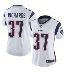 Women's Nike New England Patriots #37 Jordan Richards White Vapor Untouchable Limited Player NFL Jersey