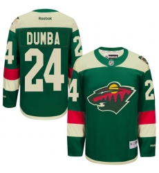 Men's Reebok Minnesota Wild #24 Matt Dumba Premier Green 2016 Stadium Series NHL Jersey