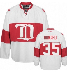 Men's Reebok Detroit Red Wings #35 Jimmy Howard Authentic White Third NHL Jersey